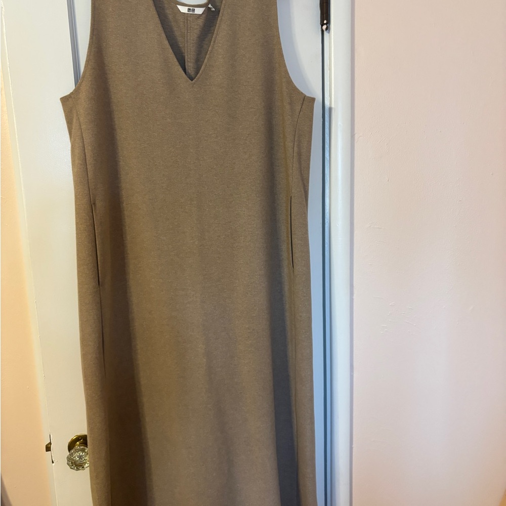 Uniqlo Tan Maxi Dress